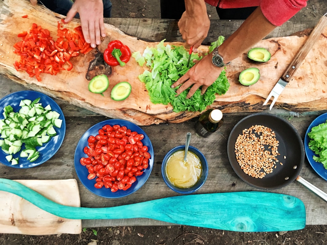 Professional cooking technique demonstration